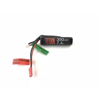 Titan Power Battery Lithium Ion 7,4V 350mAh HPA Style Can be used with Lipo charger Stick JST by Titan Airsoft